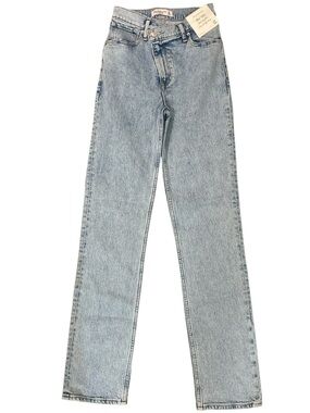 NWT Abercrombie & Fitch The 90’s Straight Ultra High Rise Jean 24 / 00 Long